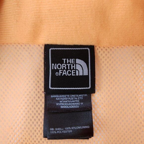 The North Face Hyvent Hooded Windbreaker Jacket Coral Orange Packable Hood XS - Picture 11 of 16